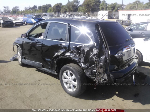 JHLRE38719C013771 - 2009 HONDA CR-V EXL BLACK photo 3