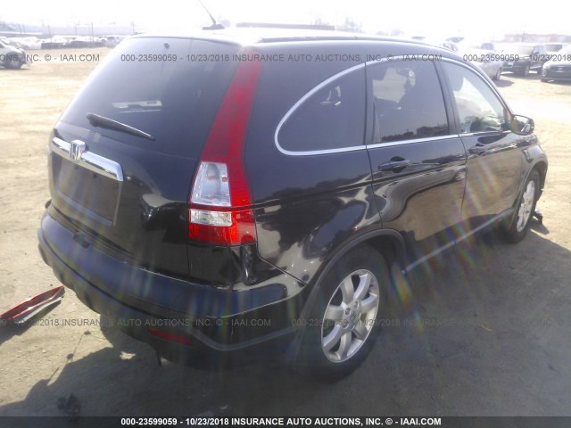 JHLRE38719C013771 - 2009 HONDA CR-V EXL BLACK photo 4