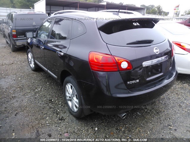 JN8AS5MT6CW279850 - 2012 NISSAN ROGUE S/SV PURPLE photo 3