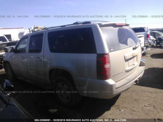 1GNSCJE00DR130884 - 2013 CHEVROLET SUBURBAN C1500 LT TAN photo 3