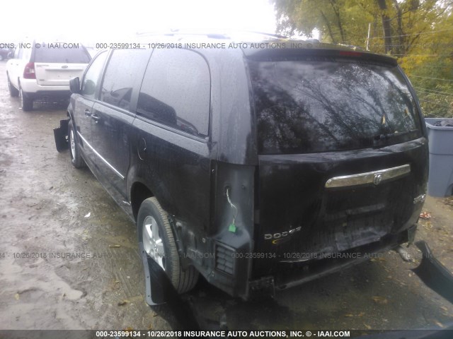 2D4RN5D19AR420794 - 2010 DODGE GRAND CARAVAN SXT BLACK photo 3