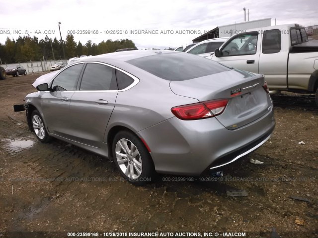 1C3CCCAB9GN102890 - 2016 CHRYSLER 200 LIMITED SILVER photo 3