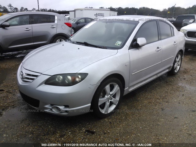 JM1BK123651341629 - 2005 MAZDA 3 S SILVER photo 2