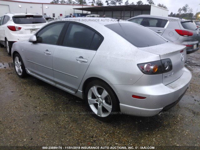 JM1BK123651341629 - 2005 MAZDA 3 S SILVER photo 3