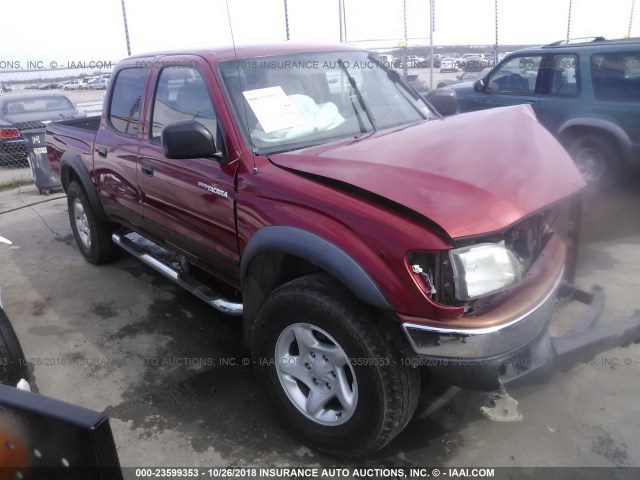 5TEGN92N23Z198078 - 2003 TOYOTA TACOMA DOUBLE CAB PRERUNNER RED photo 1