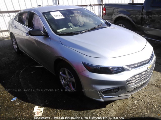 1G1ZB5ST6HF179314 - 2017 CHEVROLET MALIBU LS SILVER photo 1
