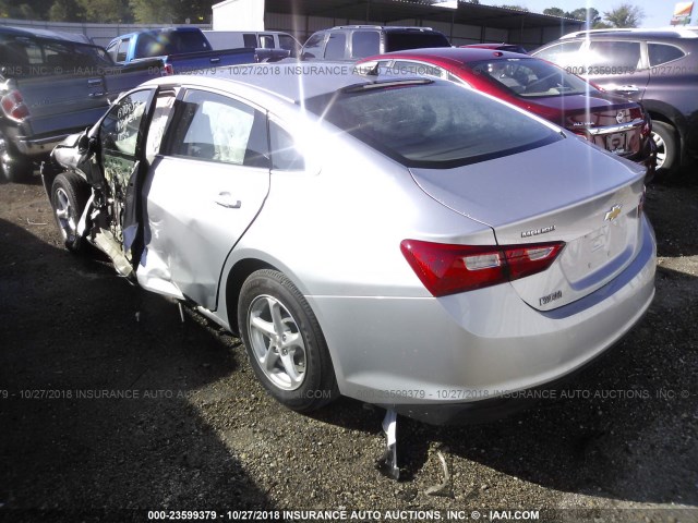 1G1ZB5ST6HF179314 - 2017 CHEVROLET MALIBU LS SILVER photo 3