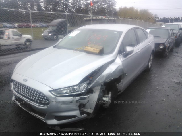 3FA6P0G75GR282922 - 2016 FORD FUSION S SILVER photo 2