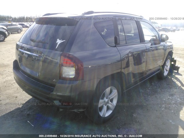 1C4NJCBB6ED859449 - 2014 JEEP COMPASS SPORT GRAY photo 4