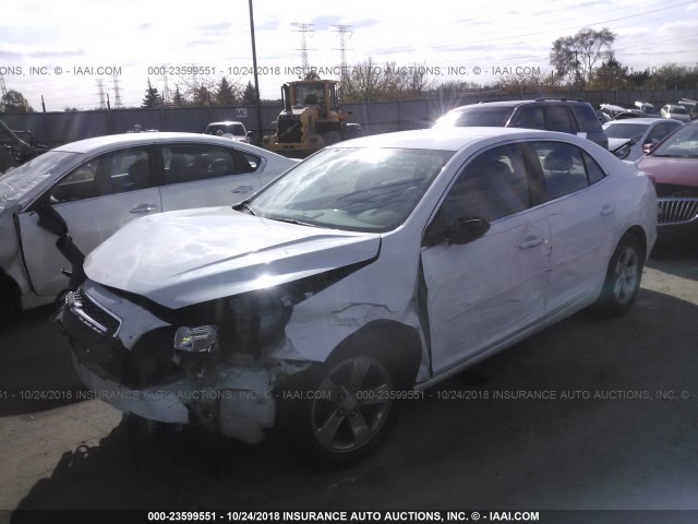 1G11B5SA4DF236244 - 2013 CHEVROLET MALIBU LS WHITE photo 2