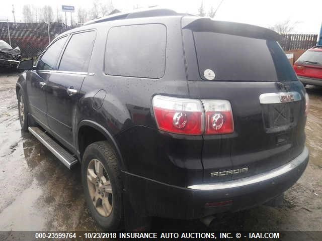 1GKEV33D79J184338 - 2009 GMC ACADIA BLACK photo 3