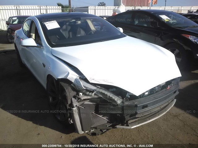 5YJSA1DP1DFP06548 - 2013 TESLA MODEL S WHITE photo 6