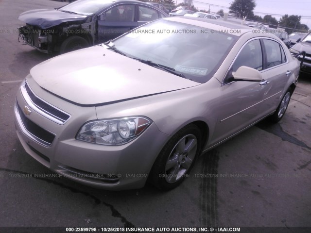 1G1ZD5EU2CF351278 - 2012 CHEVROLET MALIBU 2LT TAN photo 2