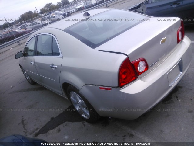 1G1ZD5EU2CF351278 - 2012 CHEVROLET MALIBU 2LT TAN photo 3