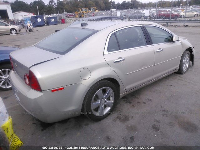 1G1ZD5EU2CF351278 - 2012 CHEVROLET MALIBU 2LT TAN photo 4