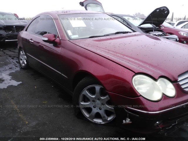 WDBTJ65J94F109296 - 2004 MERCEDES-BENZ CLK 320C RED photo 6