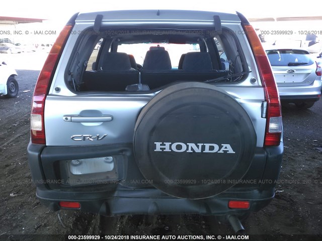 JHLRD78894C059120 - 2004 HONDA CR-V EX SILVER photo 6