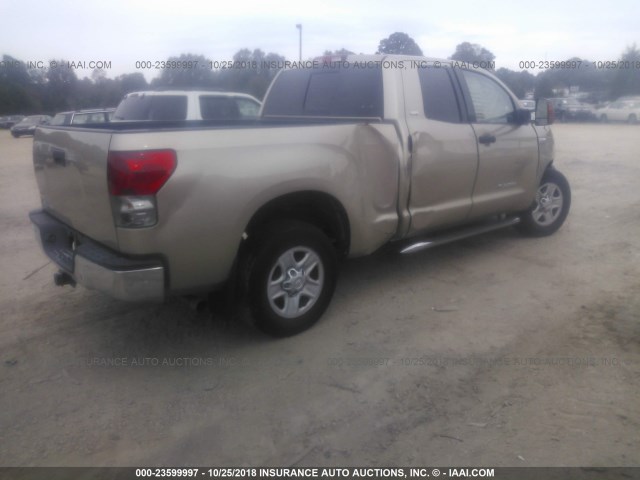 5TFRV541X7X014594 - 2007 TOYOTA TUNDRA DOUBLE CAB SR5 GOLD photo 4