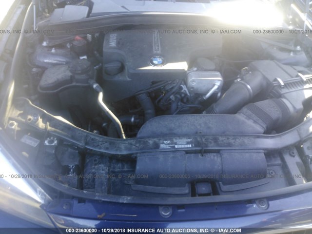 WBAVM1C54EVW48133 - 2014 BMW X1 SDRIVE28I BLUE photo 10