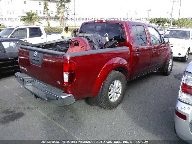 1N6AD0ER1JN761752 - 2018 NISSAN FRONTIER S/SV/SL/PRO-4X RED photo 4