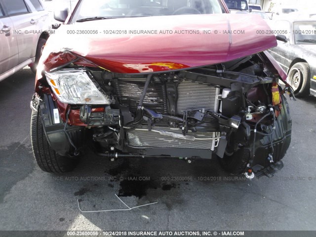 1N6AD0ER1JN761752 - 2018 NISSAN FRONTIER S/SV/SL/PRO-4X RED photo 6