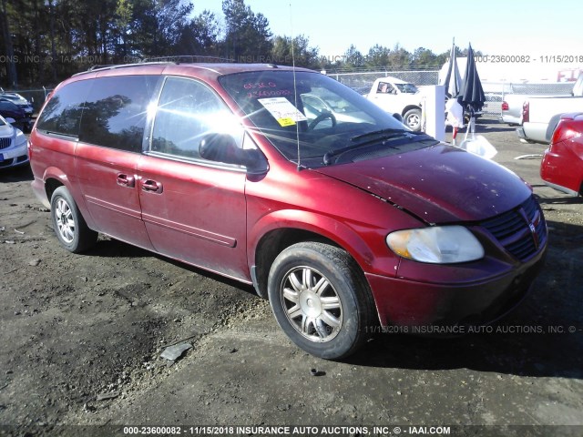 2D4GP44L47R330331 - 2007 DODGE GRAND CARAVAN SXT MAROON photo 1