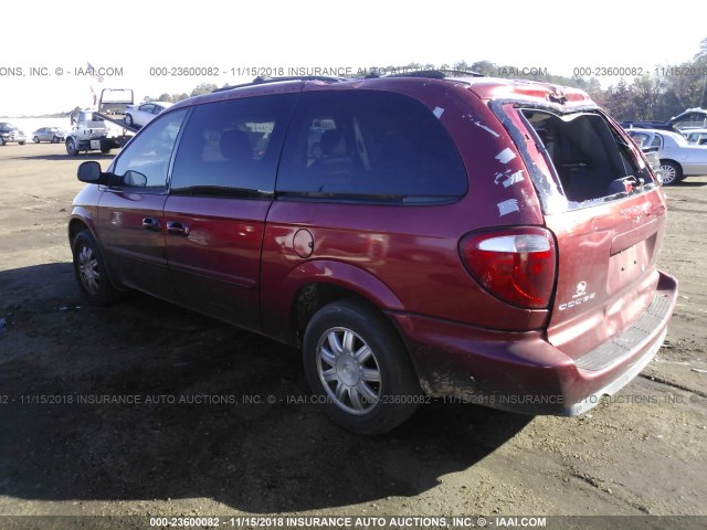 2D4GP44L47R330331 - 2007 DODGE GRAND CARAVAN SXT MAROON photo 3