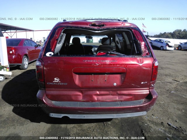 2D4GP44L47R330331 - 2007 DODGE GRAND CARAVAN SXT MAROON photo 6