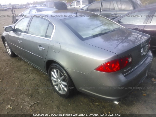 1G4HE57Y78U102098 - 2008 BUICK LUCERNE CXS GRAY photo 3