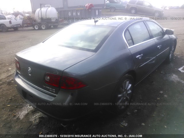 1G4HE57Y78U102098 - 2008 BUICK LUCERNE CXS GRAY photo 4