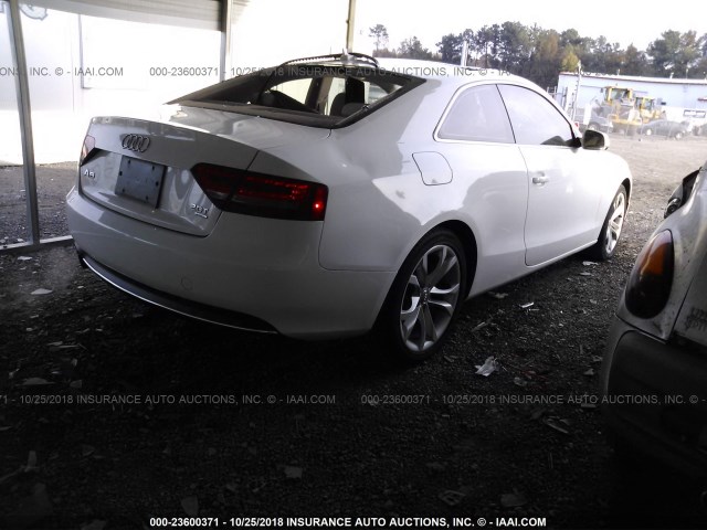 WAULFAFR6CA043406 - 2012 AUDI A5 PREMIUM PLUS WHITE photo 4