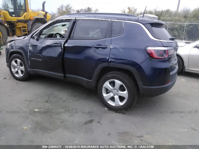 3C4NJCBB2JT359115 - 2018 JEEP COMPASS LATITUDE Dark Blue photo 3