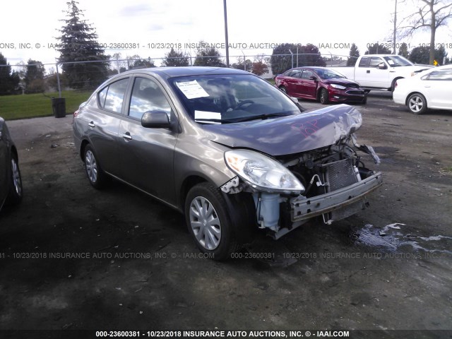 3N1CN7AP2CL818116 - 2012 NISSAN VERSA S/SV/SL GRAY photo 1