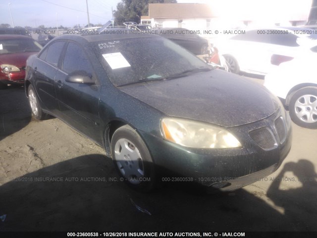 1G2ZF58B374260540 - 2007 PONTIAC G6 VALUE LEADER/BASE GREEN photo 1