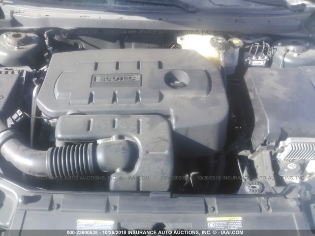 1G2ZF58B374260540 - 2007 PONTIAC G6 VALUE LEADER/BASE GREEN photo 10