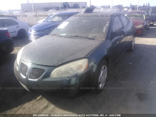 1G2ZF58B374260540 - 2007 PONTIAC G6 VALUE LEADER/BASE GREEN photo 2