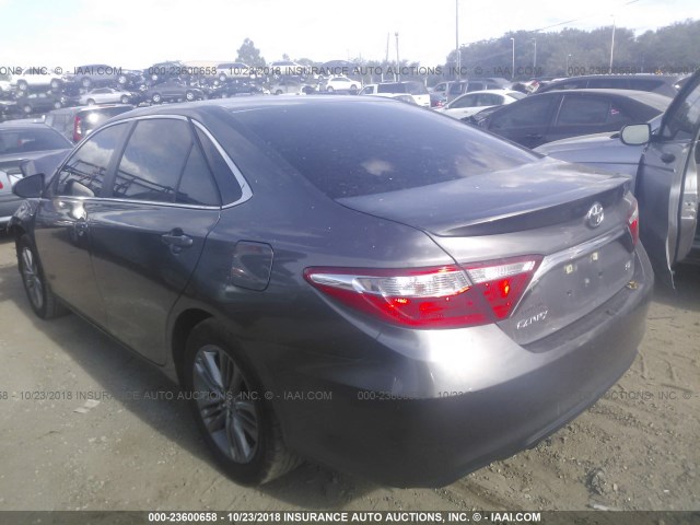 4T1BF1FK1HU334690 - 2017 TOYOTA CAMRY LE/XLE/SE/XSE GRAY photo 3