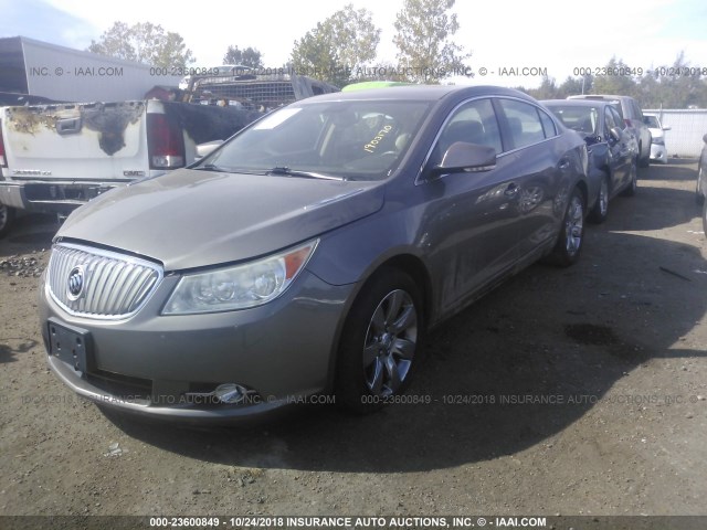 1G4GC5EG6AF280607 - 2010 BUICK LACROSSE CXL BROWN photo 2