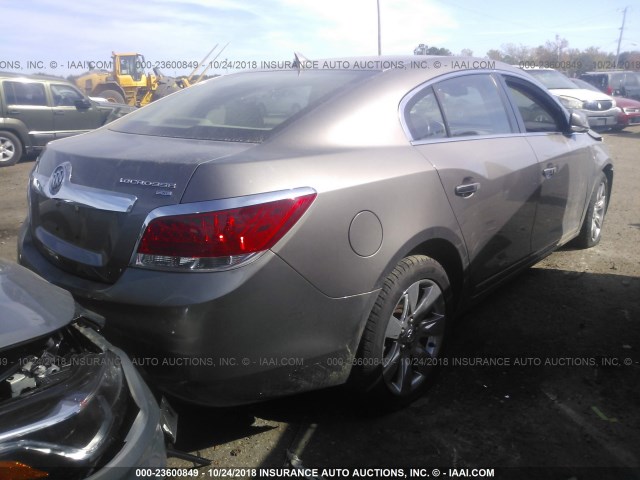 1G4GC5EG6AF280607 - 2010 BUICK LACROSSE CXL BROWN photo 4