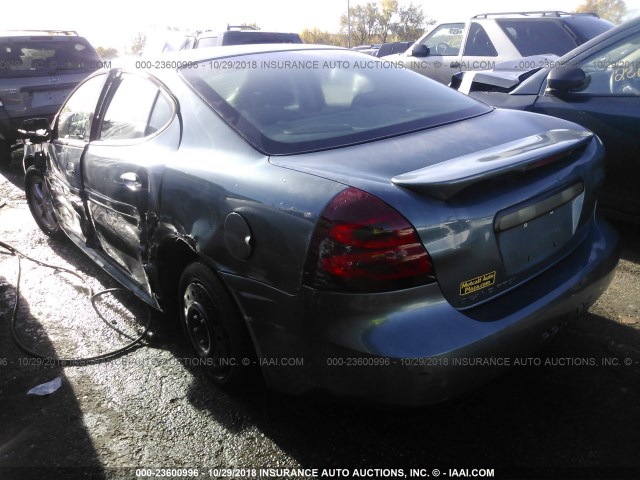 2G2WP552571135121 - 2007 PONTIAC GRAND PRIX TEAL photo 3