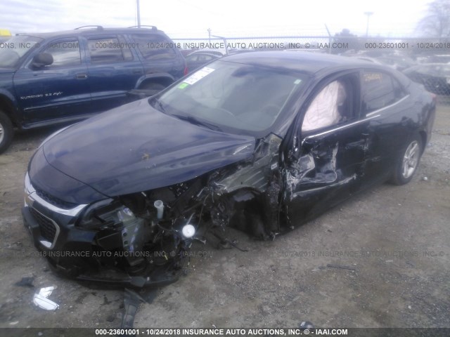 1G11C5SL2EF234749 - 2014 CHEVROLET MALIBU 1LT შავი ფოტო 2