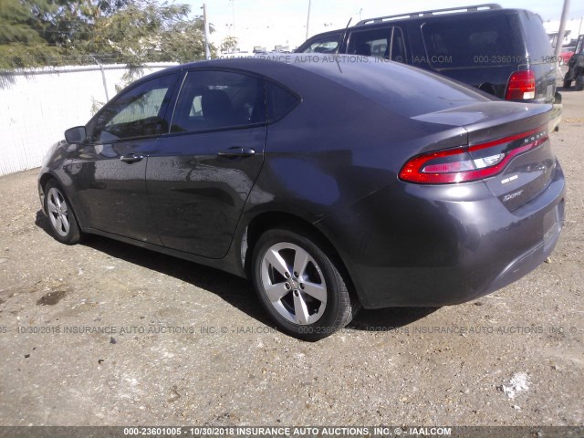 1C3CDFBB3FD431621 - 2015 DODGE DART SXT GRAY photo 3