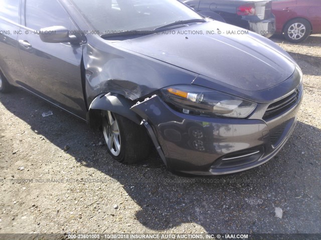 1C3CDFBB3FD431621 - 2015 DODGE DART SXT GRAY photo 6