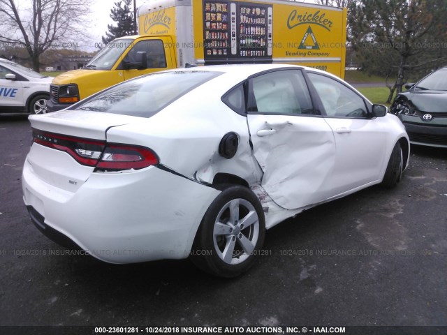 1C3CDFBB6GD717352 - 2016 DODGE DART SXT WHITE photo 4