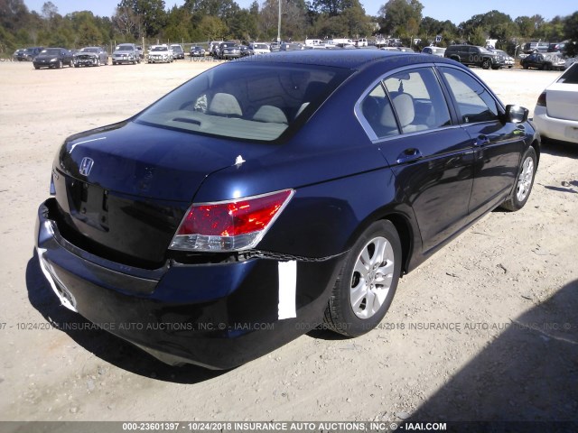 1HGCP2F45AA152710 - 2010 HONDA ACCORD LXP BLUE photo 4