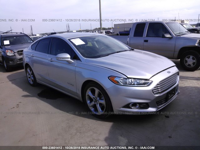 3FA6P0LU1DR387870 - 2013 FORD FUSION SE HYBRID SILVER photo 1