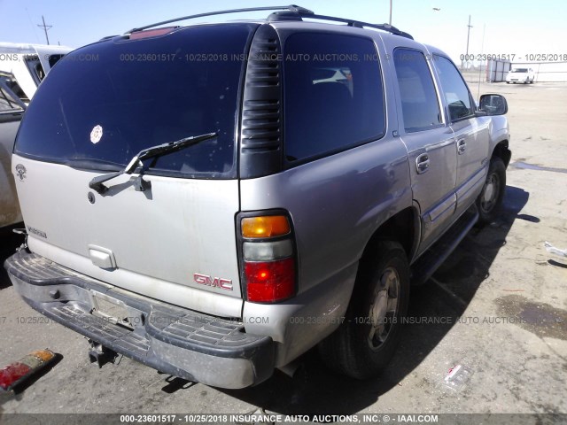 1GKEC13T55J216246 - 2005 GMC YUKON TAN photo 4