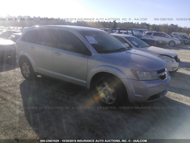 3D4PG4FB2AT169213 - 2010 DODGE JOURNEY SE SILVER photo 1