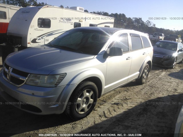 3D4PG4FB2AT169213 - 2010 DODGE JOURNEY SE SILVER photo 2