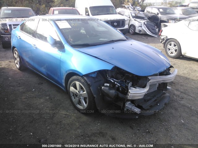 1C3CDFBBXGD667894 - 2016 DODGE DART SXT BLUE photo 1